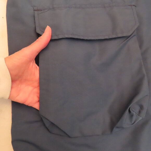 Vintage Woolrich Womens Plaid Wool Lined Barn Parka Jacket Blue Ski Chore XL USA - Picture 8 of 16